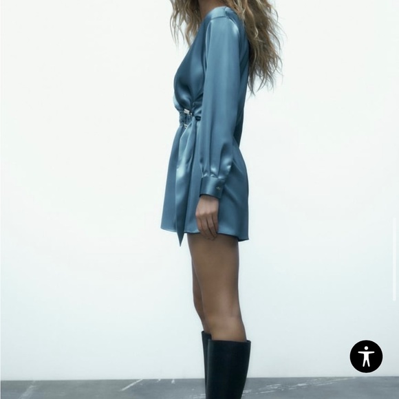 Zara buckle satin effect jumpsuit - Picture 5 of 10